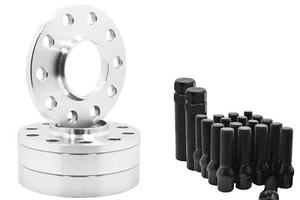 10 MM & 20 MM 5x130 MM Porsche Hub Centric Spacers + Conical 6 Spline Lug Bolts - Picture 1 of 8