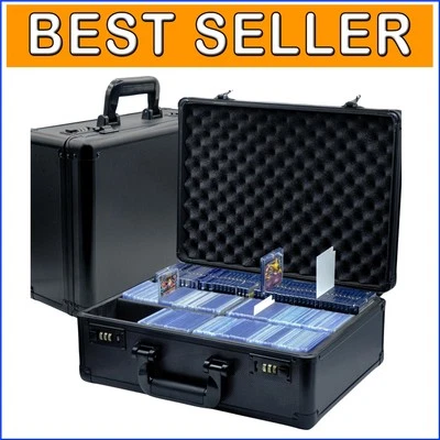 Travel-Friendly Toploader Case with Dividers - Safe Storage for Sports Cards - Image 1 of 4