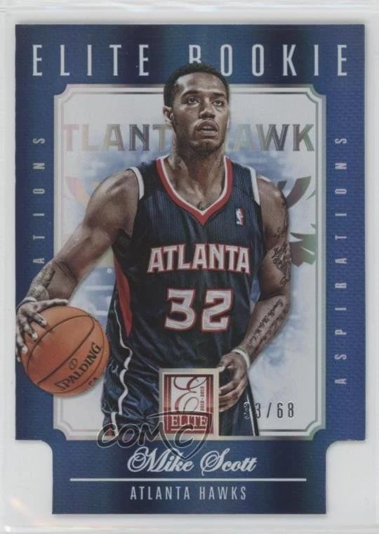 2012-13 Elite Aspirations Blue Die-Cut /68 Mike Scott #294 Rookie RC - Image 1 of 2