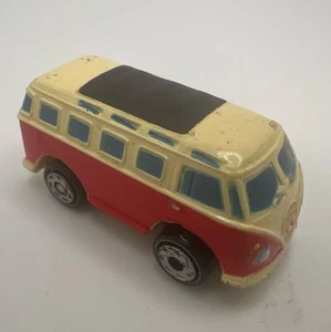 Vintage Micro Machines Volkswagen VW Microbus Bus Red/White 1994 LGT - Picture 1 of 6