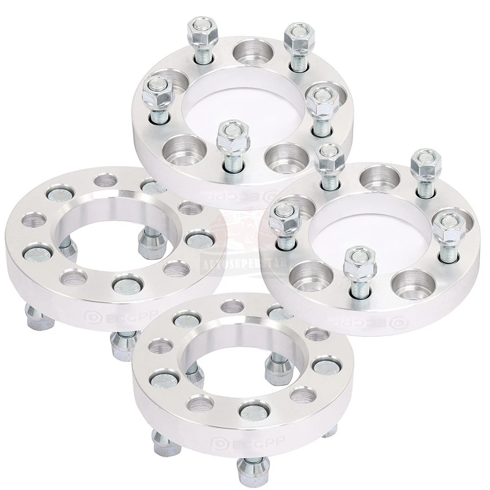 4 piezas 1" 5x4.5 12x1.5 tacos 5x114.3 espaciadores de rueda forjados para Lexus Hyundai Foto 1 de 4