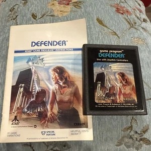 Vintage Boxed Atari 2600 game Defender Tested & Working W/instruction book - Picture 1 of 9