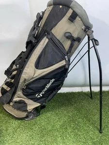 Taylormade Carry Bag / Stand Bag / Black Beige + Straps / Please Read /7394 - Imagen 1 de 9