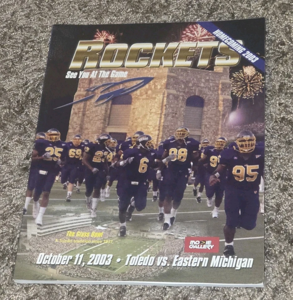 2003 UNIVERSITY OF TOLEDO OHIO Homecoming/EASTERN MICHIGAN FOOTBALL GAME PROGRAM - Image 1 of 1