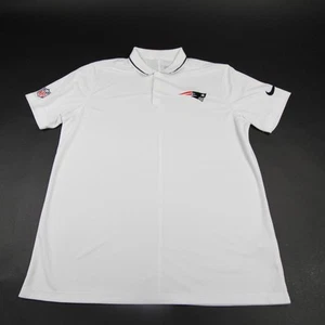 New England Patriots Nike NFL On Field Polo Men's White Used - Picture 1 of 5