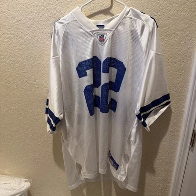 Camiseta masculina vintage Emmitt Smith #22 Reebok Dallas Cowboys NFL tamanho XXL - Imagem 1 de 4