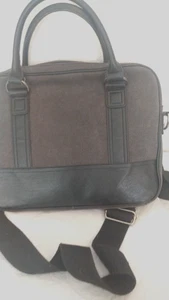 Steve Madden Aktentasche Messenger grau grey mit Military Camo Futter MM-106 EUC - Bild 1 von 13