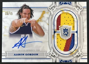 2023-24 Topps Royalty Aaron Gordon Regalia Relic Patch Auto BLUE /15 Nuggets - Picture 1 of 2