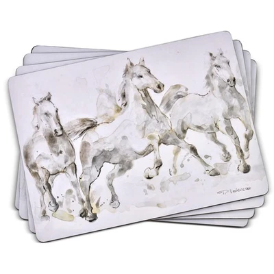 Portmeirion Collection Placemats, Set of 4 – (15.7" x 11.7") Cork-Backed Rect... - Image 1 of 4