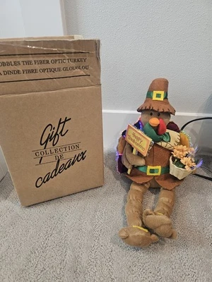 Pavo de fibra óptica Mr. Gobbles de Avon 14" T. Funciona con batería o enchufe  Foto 1 de 4