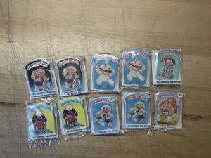 Lot Of 10 Garbage Pail Kids Pinback Buttons 1986 GPK Topps Sealed Pins Doubles - Picture 1 of 2