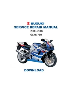 Suzuki GSXR 750 Service Manual |  PDF | 2000-2001-2002 - DOWNLOAD - Bild 1 von 16