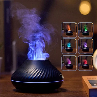 RGB Flame Aroma Diffuser 130Ml Colorful Humidifier - Image 1 of 3