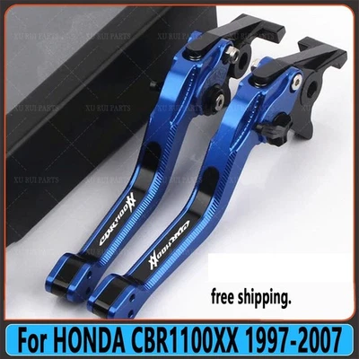 For HONDA CBR1100XX 1997-07 Motorcycle 3D Rhombus Adjustable Brake Clutch Lever - Image 1 of 4