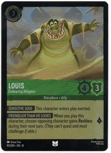 Lorcana - Louis - Endearing Alligator COLDFOIL - 95/204 - Reign of Jafar - Mint/ - Picture 1 of 2