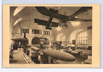 ZEPPELIN Postcard *LUFTSCHIFFHALLE* WESTSEITE Munich 1928 Aviation PLANES WZ12 - Image 1 of 4