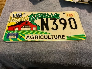 Tennessee Agriculture Embossed License Plate N390 2000 - Picture 1 of 2
