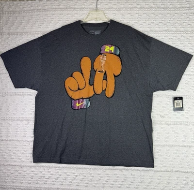 Camiseta Nike masculina 3XL Kobe Bryant LA 24 mãos de marionete preta traseira de mamba nova com etiquetas - Imagem 1 de 4