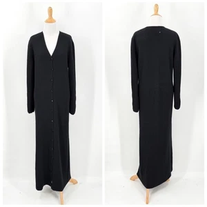 PERUVIAN CONNECTION Baby Alpaka Cardigan Kleid Damen Medium schwarz Wolle kuschelig Vintage - Bild 1 von 19