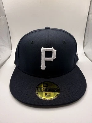New Era 59Fifty Pittsburgh Pirates MLB Fitted Hat Navy Blue Size 6 7/8 - Image 1 of 4