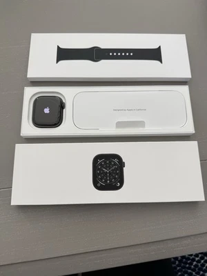 Apple Watch Titanium Series 11 GPS and Cellular 46mm With Black Sport Band - Image 1 of 4