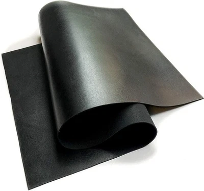 Real Genuine Black Calf Hide Leather: 4-6 oz. (1.8-2.4mm)Thickness Weight - Image 1 of 4