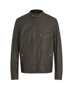BELSTAFF WALKHAM WAX COTTON JACKE FADED OLIVE UK 44 2XL RRP £375 BNWT PTP 24.5" - Picture 1 of 6