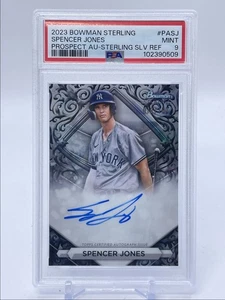 SPENCER JONES 2023 BOWMAN STERLING SILVER STERLING AUTO /100 PSA 9 Q5378 - Picture 1 of 2