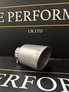 1 X 4" EDELSTAHL 304 SANDGESTRAHLT AKRAPOVIC AUSPUFF SPITZE UNIVERSAL - LINKS - Bild 1 von 11