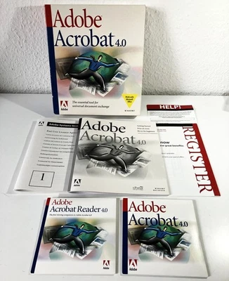 Adobe Acrobat 4.0 Windows deutsch, Vollversion, 2x CD, Handbuch, OVP, kein OEM - Bild 1 von 4