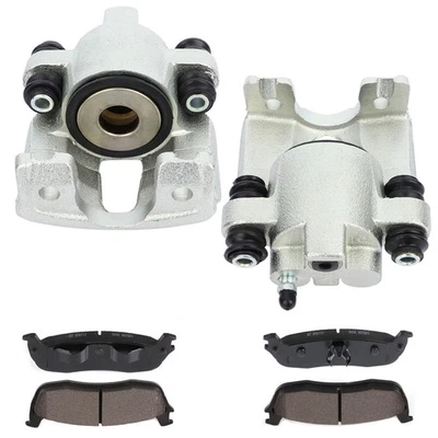 For 1999-2003 Ford F-150 Rear Brake Calipers Assembly w/ Bracket Ceramic Pad Foto 1 de 4