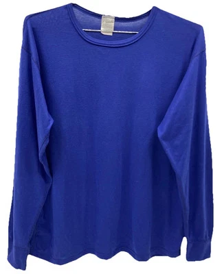 Vintage Cabelas Premium Underwear Men’s XLarge USA Made Long Sleeve Shirt Purple - Image 1 of 4