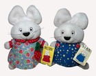 Max and Ruby Vintage 1997 Eden Plush Rabbits Signed Rosemary Wells