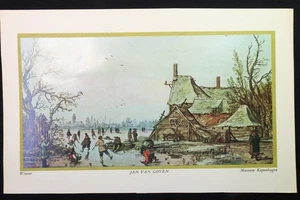 Lámina Escena de invierno en una granja. Print Winter scene on a farm. - Imagen 1 de 8