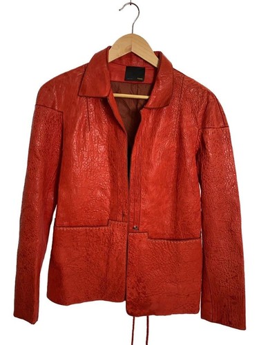 FENDI altra giacca 40 pelle ROSSO usata