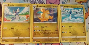 Dratini Dragonair Dragonite Evolution Sliver Tempest 3 Card Set NM - Picture 1 of 2