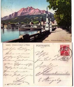 Schweiz - Nr. 144 auf AK  Luzern  vom 18.5.1911  ( 23308-o1 ) - Picture 1 of 1
