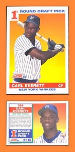 ⚓️🔥1991 Score Carl Everett 386 Baseball Card - Picture 1 of 1