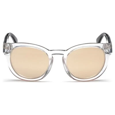 Guess GU7473 26G Clear Crystal Mirrored Round Plastic Sunglasses Frame 52-21-140 - Image 1 of 4