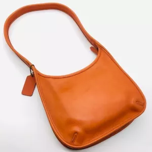 Coach Old Coach 9020 Made in USA Rare Orange Shoulder Bag From Japan SO - Picture 1 of 17