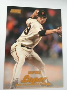 2017 Topps Stadium Club Jumbo 5x7 Javier Lopez Giants 166 #’d 02/10 Gold - Picture 1 of 1