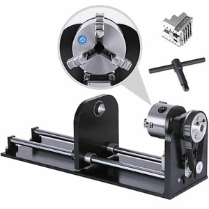 Asse Rotante Rotativo Incisrice Asse Di Rotazione per 50W 60W 80W 100W CO2 Laser - Imagen 1 de 12