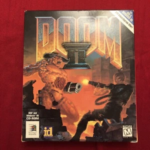 DOOM II Big Box (PC, CD-ROM, 1994) ID Software Games - Complete In Box - EUC - Picture 1 of 5