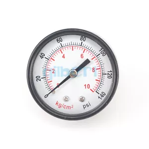 Medidor de presión de compresor de aire 1/4" BSPP 0-140 PSI 50 mm montaje axial facial - Imagen 1 de 4