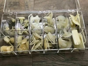 54 pcs nylon push in & screw installed moulding trim clips fits Studabaker AMC - Picture 1 of 2