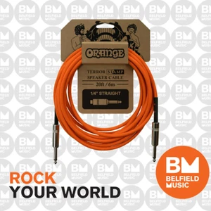 Orange CA041 Terror Stamp Speaker Cable 6m (20ft) 1/4 Inch Jack-Jack - Brand New - Picture 1 of 2