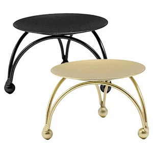 Iron Plate Candle Holder - Black Candle Holders for Pillar Candles, Table - Picture 1 of 14