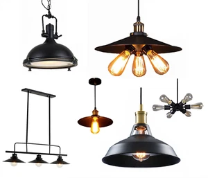 Vintage Industrial Ceiling Pendant Light Metal Modern Retro E27 Hanging Lamp UK - Picture 1 of 26
