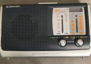 Radio Portatile Emerson RP6250 AM/FM/TV Weather Band - Funzionante - Foto 1 di 8