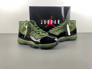 Nike Air Jordan 11 Retro Army Green Black Men's Basketball Shoes US Size - Picture 1 of 6